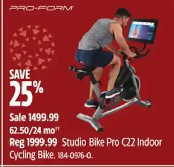 Canadian Tire Proform studio bike pro c22 indoor cycling bike offer