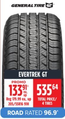 Canadian Tire General tire evertrek gt tire offer