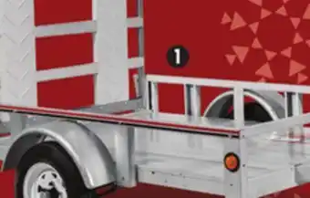Canadian Tire 4 x 6´ galvanized open-side rail trailer offer