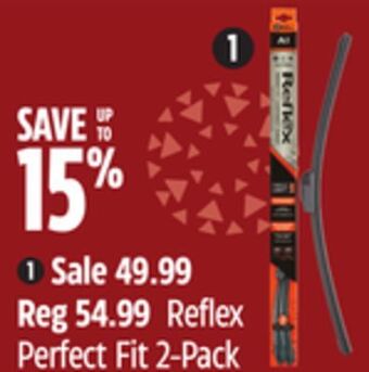 Canadian Tire Reflex perfect fit 2-pack wiper blades offer