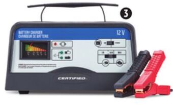 Canadian Tire Certified 10/2a traditional battery charger with 50a engine start offer