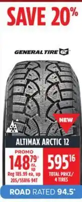 Canadian Tire General tires altimax arctic 12 tires offer