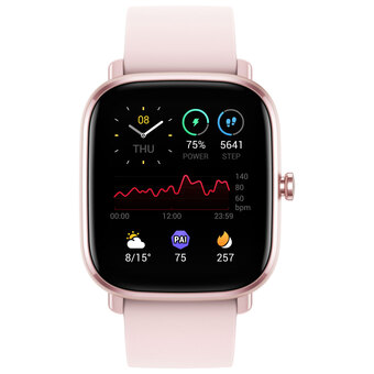 Best Buy Amazfit gts 2 mini smartwatch with heart rate monitor - pink offer