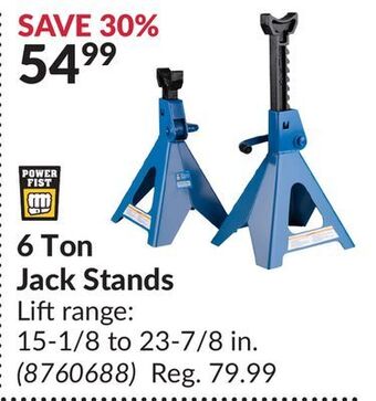 Princess Auto 6 ton jack stands offer
