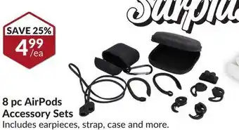 Princess Auto 8 pc black airpods accessory sets offer