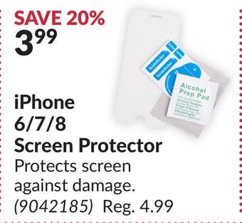 Princess Auto Iphone 6/7/8 screen protector offer