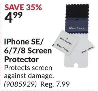 Princess Auto Iphone se/6/7/8 screen protector offer
