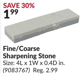 Princess Auto Fine/coarse sharpening stone offer