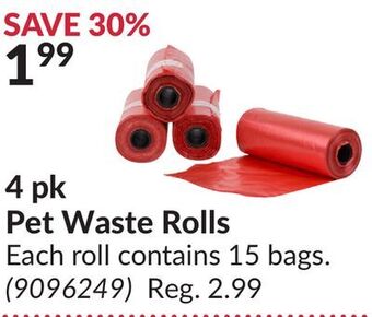 Princess Auto 4 pk pet waste rolls offer