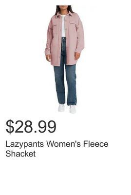 Costco Lazypants women's fleece shacket offer