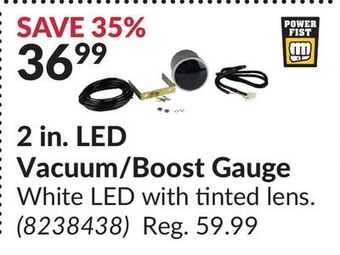 Princess Auto 2 in. led vacuum/boost gauge offer