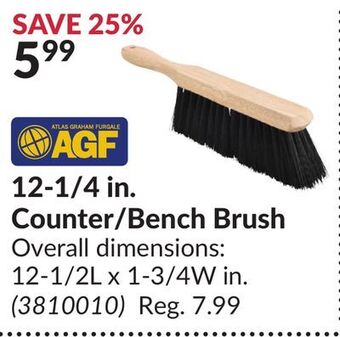 Princess Auto 12-1/4 in. counter/bench brush offer