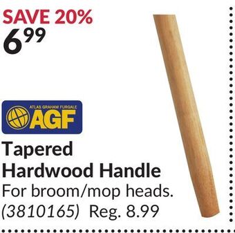 Princess Auto Tapered hardwood handle offer