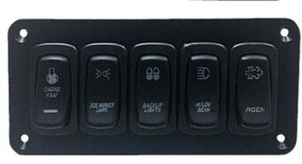 Princess Auto 5-gang led truck rocker switches offer