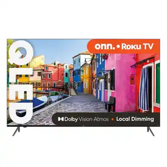 Best Buy Refurbished (good) onn. 70” qled 4k uhd (2160p) roku smart tv with dolby atmos, dolby vision, local dimming, 120hz effective offer
