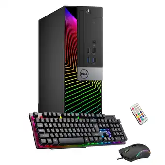 Best Buy Refurbished (good) - custom built rgb lights pc - dell optiplex sff computer intel core i5 6500 processor 8gb ram 512gb ssd w offer