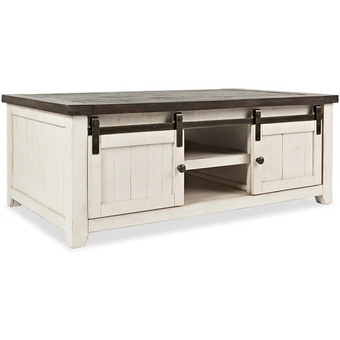 The Brick Madison barn door coffee table | end table | chairside table | sofa table offer