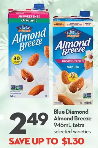 Longo's Blue diamond almond breeze offer