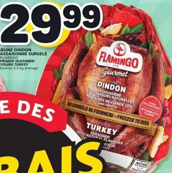IGA Flamingo Frozen Seasoned Young Turkey 3-5 kg offer