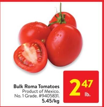 Walmart Bulk roma tomatoes offer