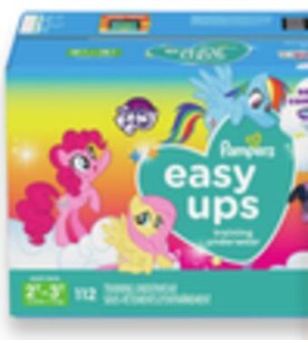 Walmart Pampers giant easy ups training pants offer
