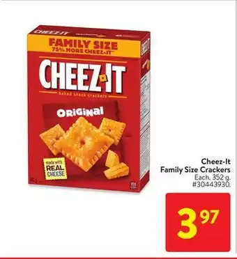 Walmart Cheez-it family size crackers offer