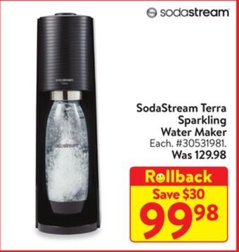 Walmart Sodastream terra sparkling water maker offer