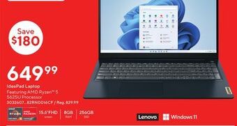 Staples Lenovo ideapad laptop offer