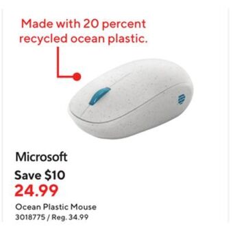 Staples Microsoft ocean plastic mouse offer