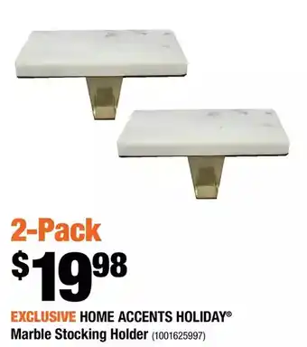 Home Depot Home accents holiday marble stocking holder offer