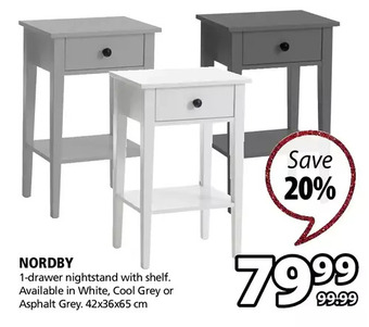 JYSK Nordby (nightstand) offer