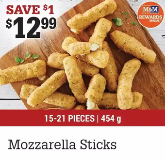 M & M Food Market Mozzarella sticks offer