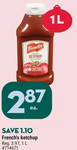 Giant Tiger French's ketchup offer