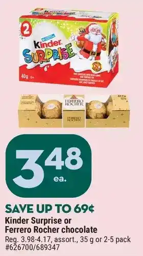 Giant Tiger Kinder surprise offer