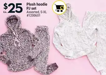 Giant Tiger Plush hoodie pj set offer
