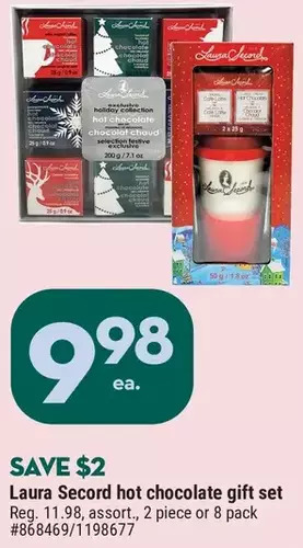 Giant Tiger Laura secord hot chocolate gift set offer
