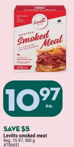 Giant Tiger Levitts smoked meat offer
