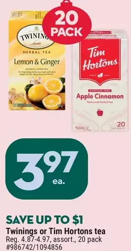 Giant Tiger Twinings tea offer