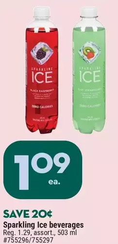 Sparkling ice beverages