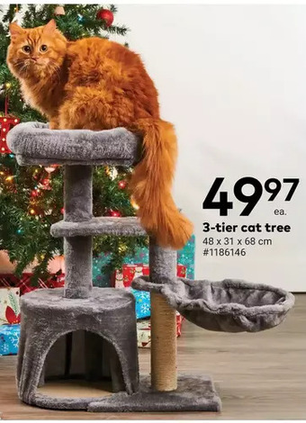 Giant Tiger 3-tier cat tree offer