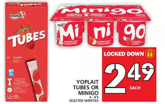 Food Basics Yoplait tubes or minigo offer