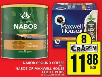Food Basics Nabob ground coffee | nabob maxwell house coffee pods offer
