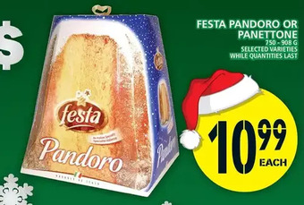Food Basics Festa pandoro or panettone offer