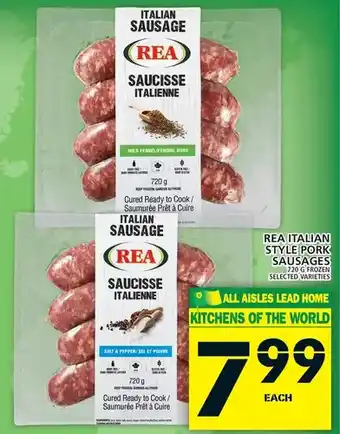 Food Basics Rea italian style pork sausages offer