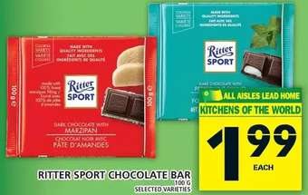 Food Basics Ritter sport chocolate bar offer