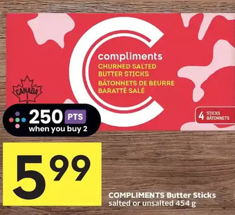 Foodland Compliments butter sticks offer