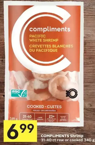 Foodland Compliments shrimp offer