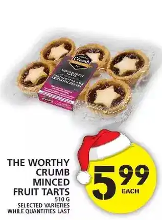 Food Basics The worthy crumb minced fruit tarts offer