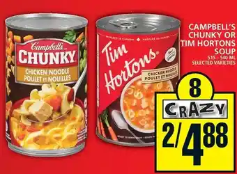 Food Basics Campbell's chunky or tim hortons soup offer