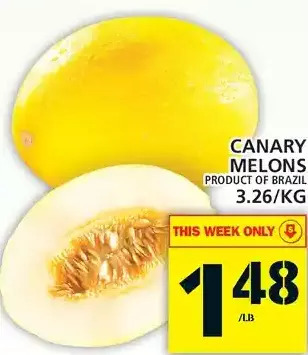 Food Basics Canary melons offer